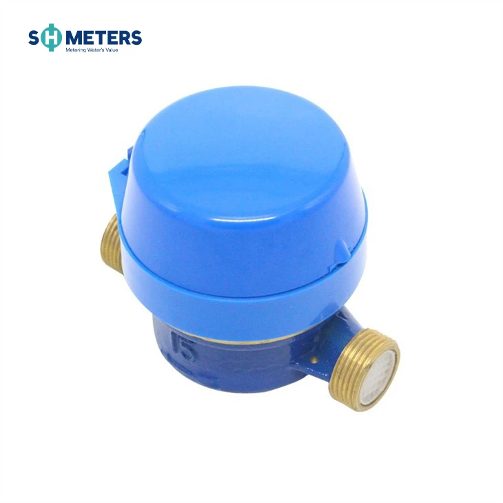 Brass Valve Control Single Jet Dry Type Water Meter
