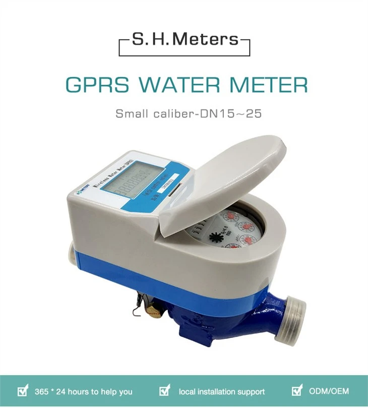 GPRS draadloze afstand uitleesbare watermeter vervaardiging leverancier