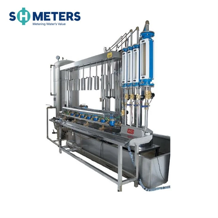 Enkelvoudige serie watermeter testlijn Watermeter testbank